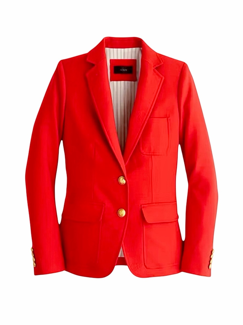 J.Crew – Rhodes Schoolboy Blazer – Fiery Sunset Red Gold Button – Sz. 12
